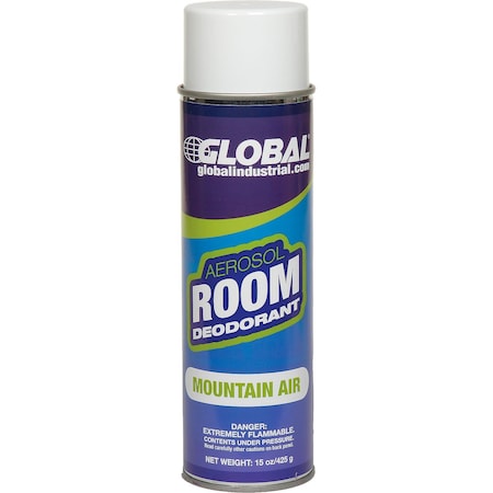 Global Industrial Air Freshener, Mountain Air 15 oz. Can, 12PK 641325